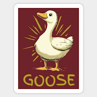 Goose - Retro Cartoon Style Sticker